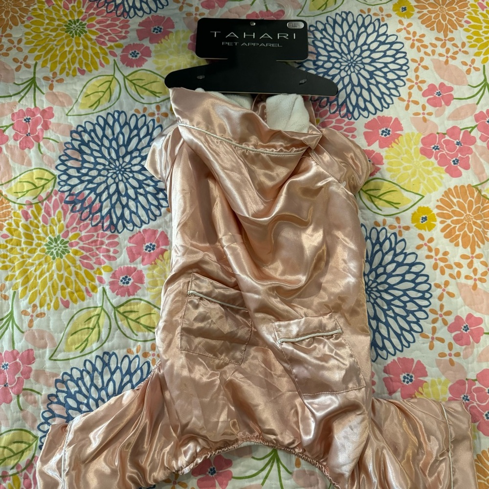 NWT large pink dog pajamas